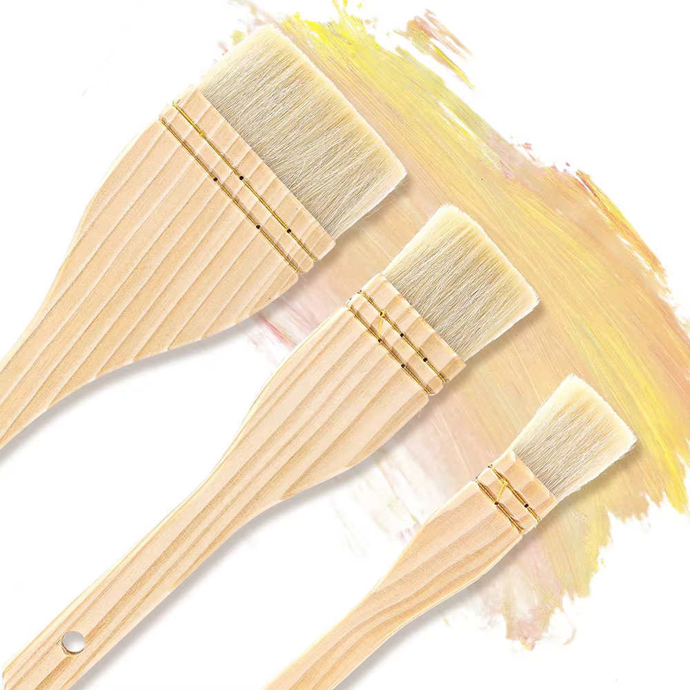 1/3 pièces pinceaux de peinture plats pour artiste