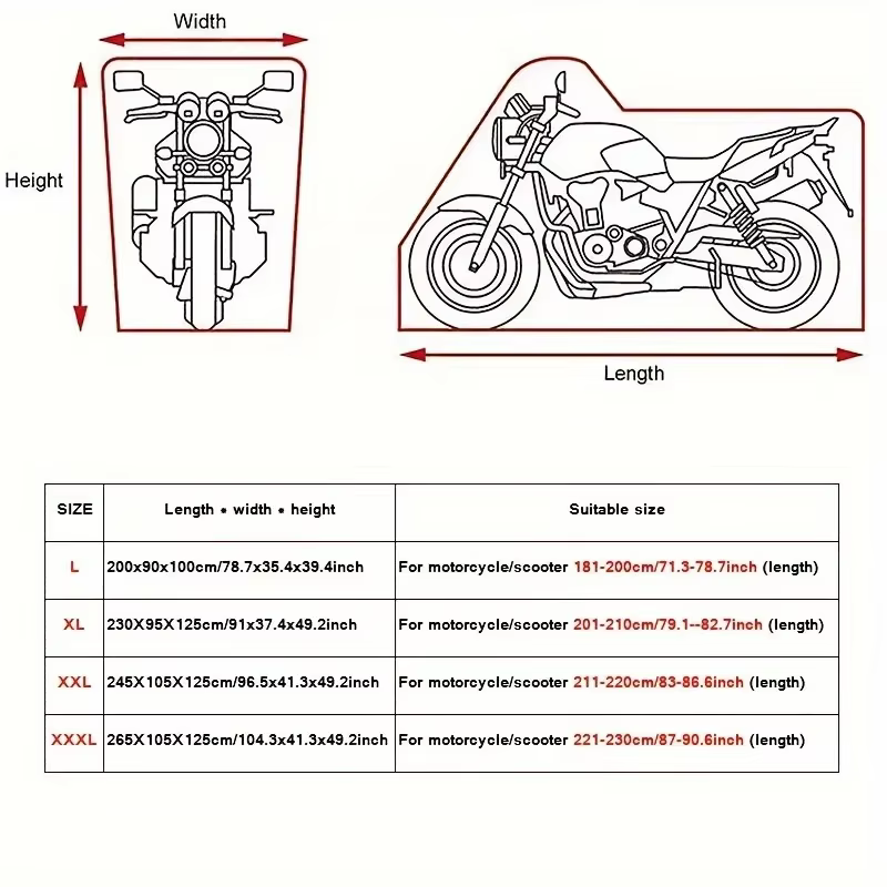 Protection ultime pour moto : Housse de moto imperméable, anti-poussière et anti-UV
