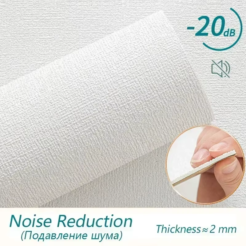 Papier peint texturé en lin épaissi, autocollant 3D imperméable pour la décoration de la cuisine, de la chambre à coucher et du fond des murs