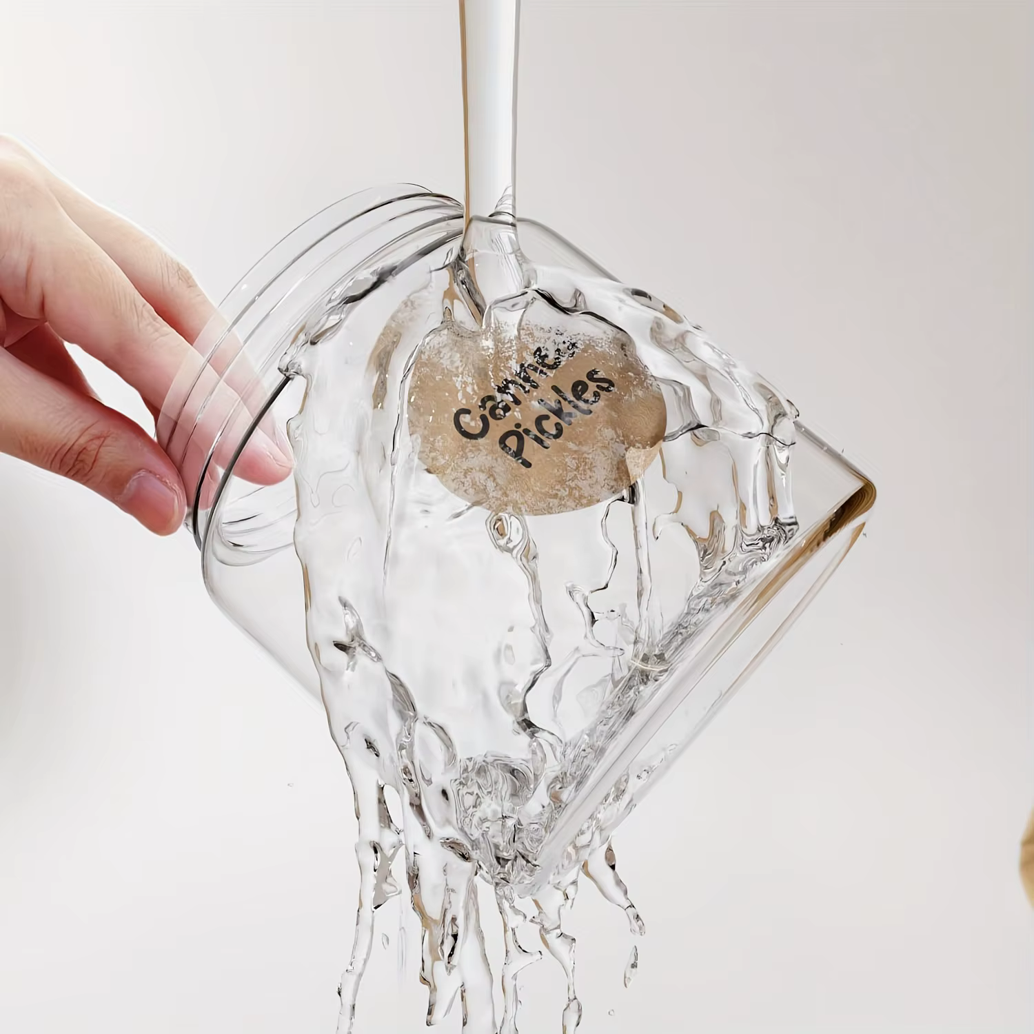 Étiquettes autocollantes circulaires en papier Kraft