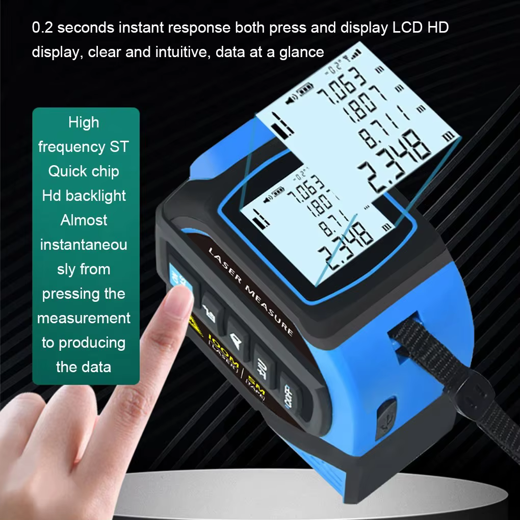 Ruban à mesurer Laser Portable 4 en 1