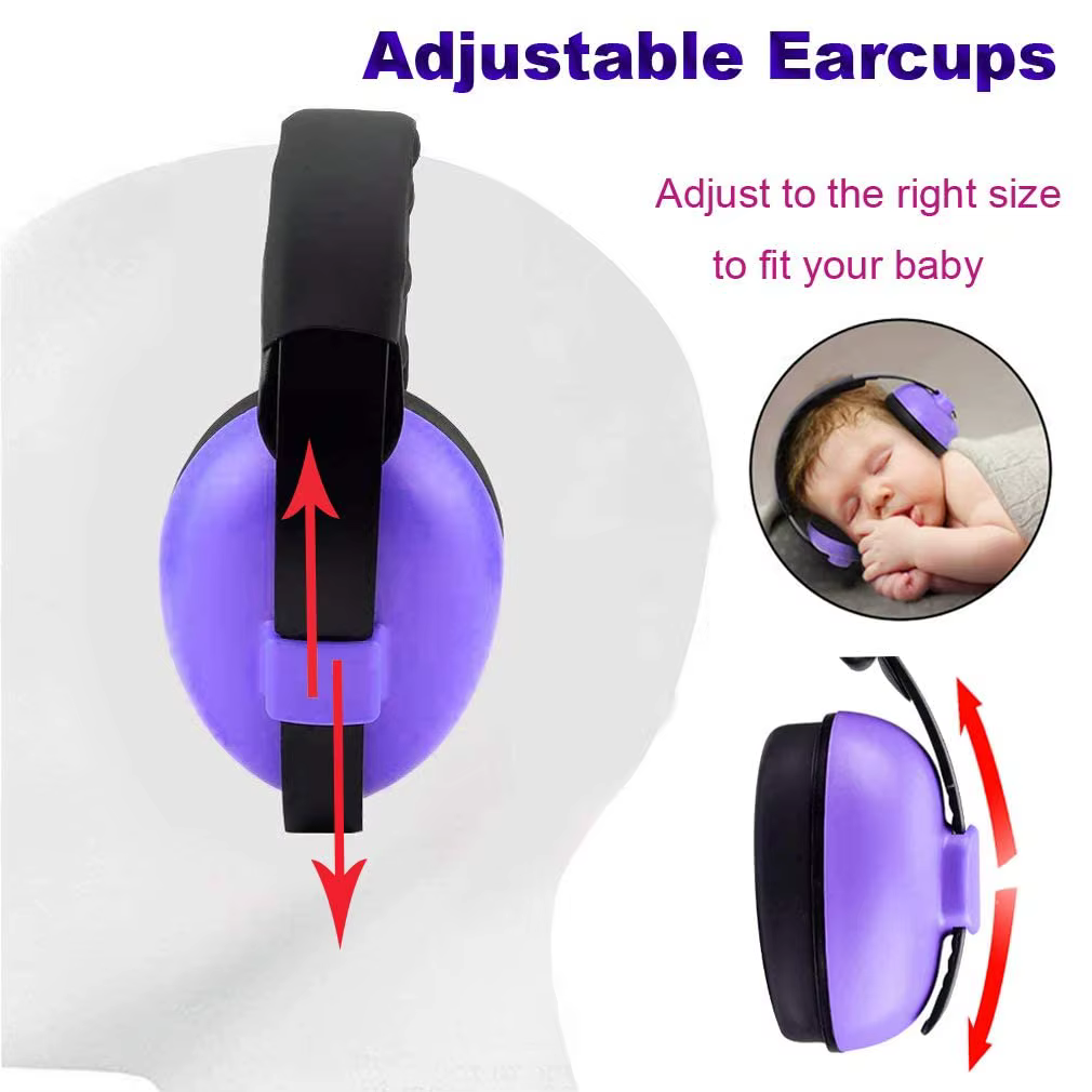 Protection auditive pour bébé, casque anti-bruit de haute qualité, design convertible 2 en 1, réduction du bruit pour nourrissons, améliore le sommeil