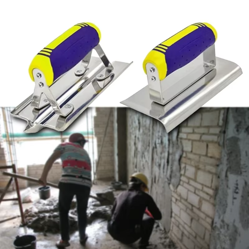 2 pièces Truelle de plâtrage en acier inoxydable