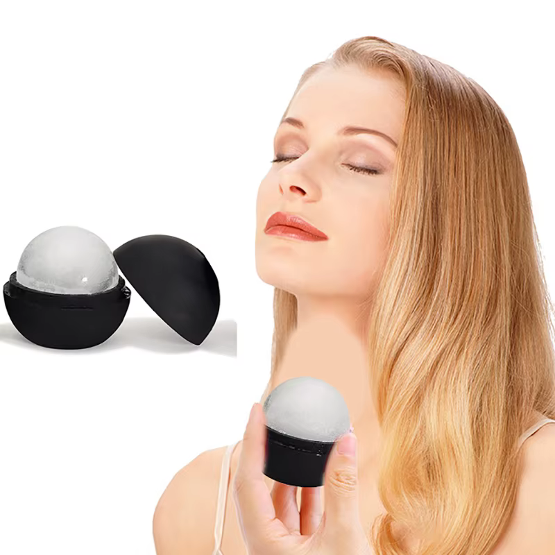 1 pièce Rouleau de glace pour le visage et les yeux, outil de beauté, outil de soin de la peau, moule à glace en silicone pour le visage, accessoire de beauté