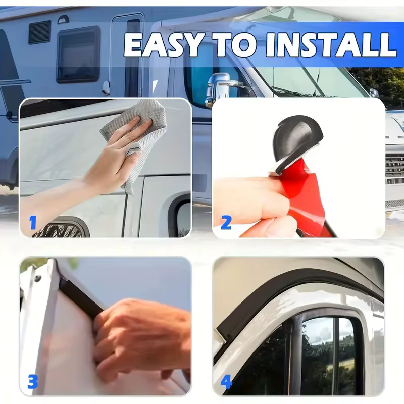 1 rouleau de 1/3 mètre de bande d'étanchéité autocollante imperméable pour caravane