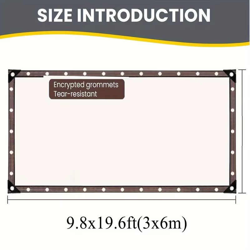 Bâches transparentes imperméables avec œillets - Couverture extérieure multi-usages pour patio