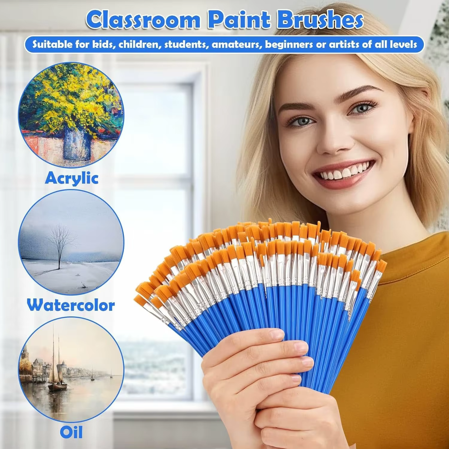 Ensemble de pinceaux de peinture