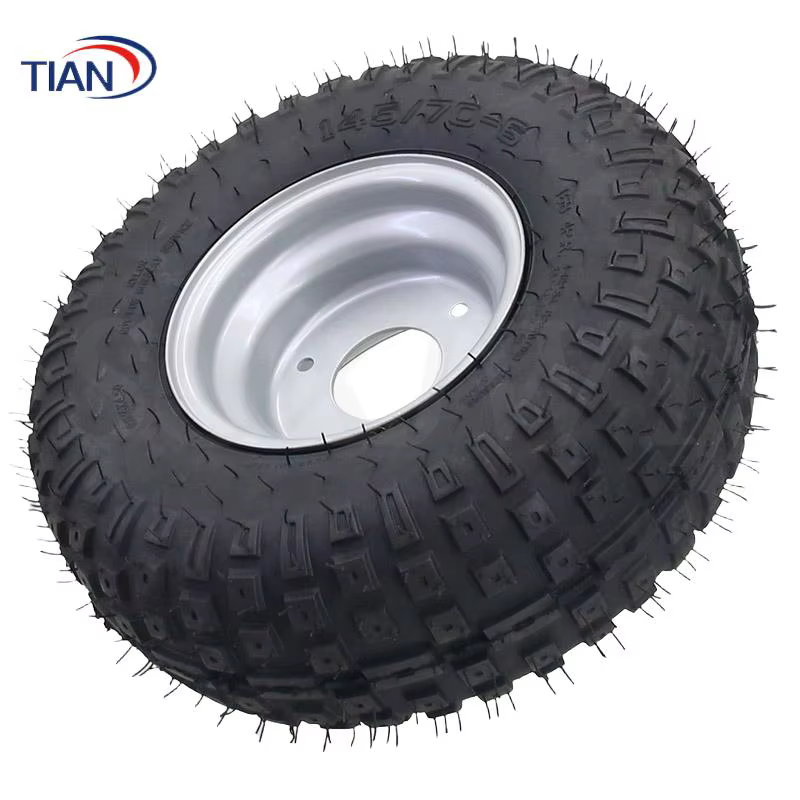 Roues ATV de 6 pouces de haute qualité avec pneus 145/70-6, adaptées aux jantes en fer de 6 pouces pour karting Buggie ATV Quad