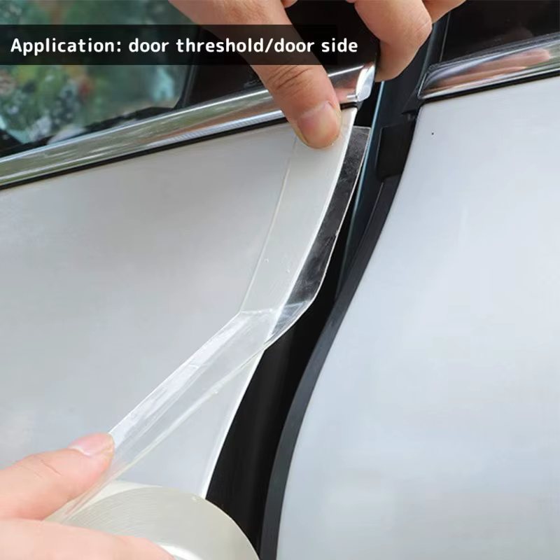 Ruban adhésif transparent 7cmx5m pour protection de seuil de porte - Film