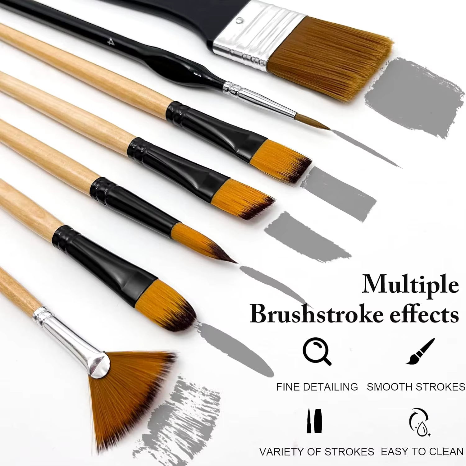 28/32 pinceaux pour peinture acrylique