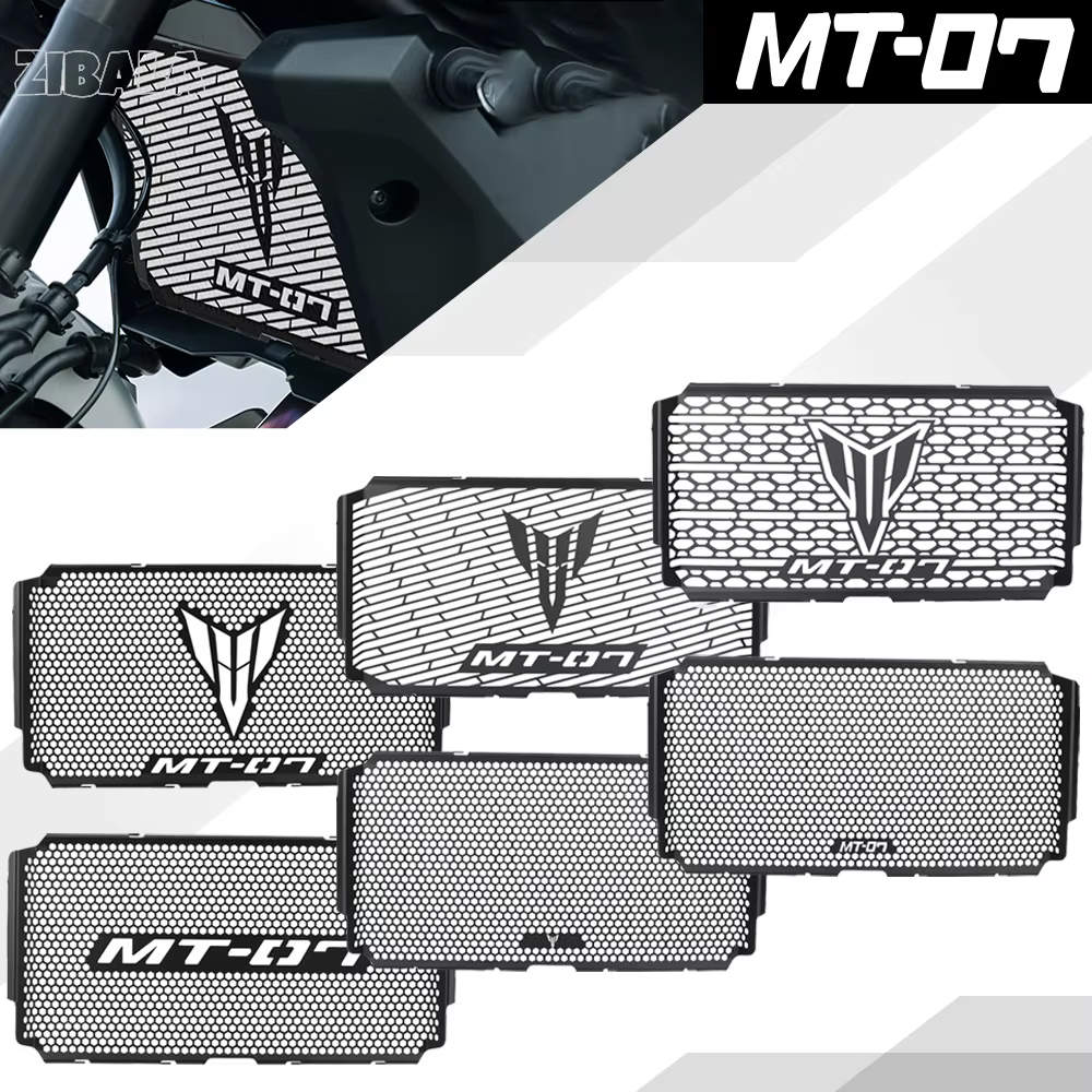 Protection de radiateur pour moto Yamaha MT-07 Y-AMT 2025 2026 2027 – Grille de protection et cache de radiateur – Accessoires MT07
