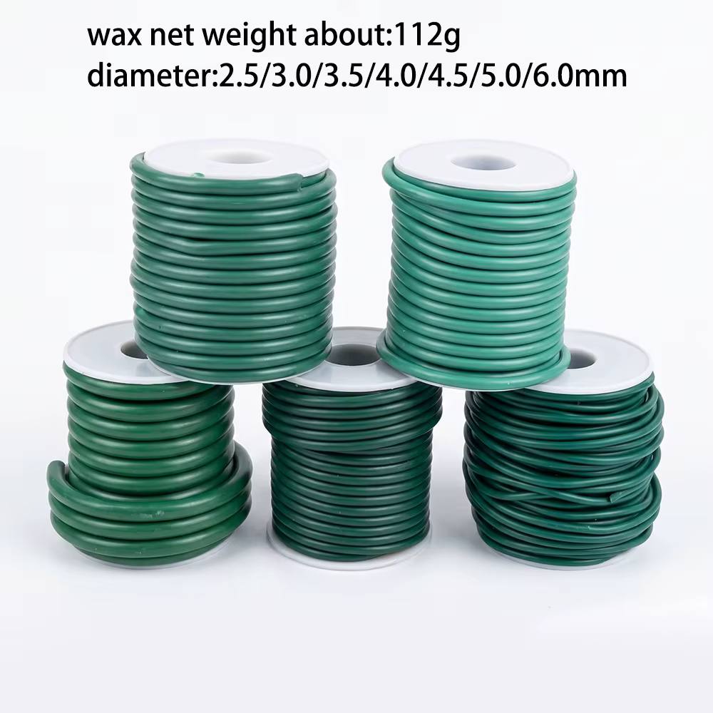 1 Rouleau de Bandes de Cire Ronde pour Bijoutier, pour Coulage de Cire, Modélisation de Motifs, Outils de Fabrication de Bijoux 2.5-6.0mm