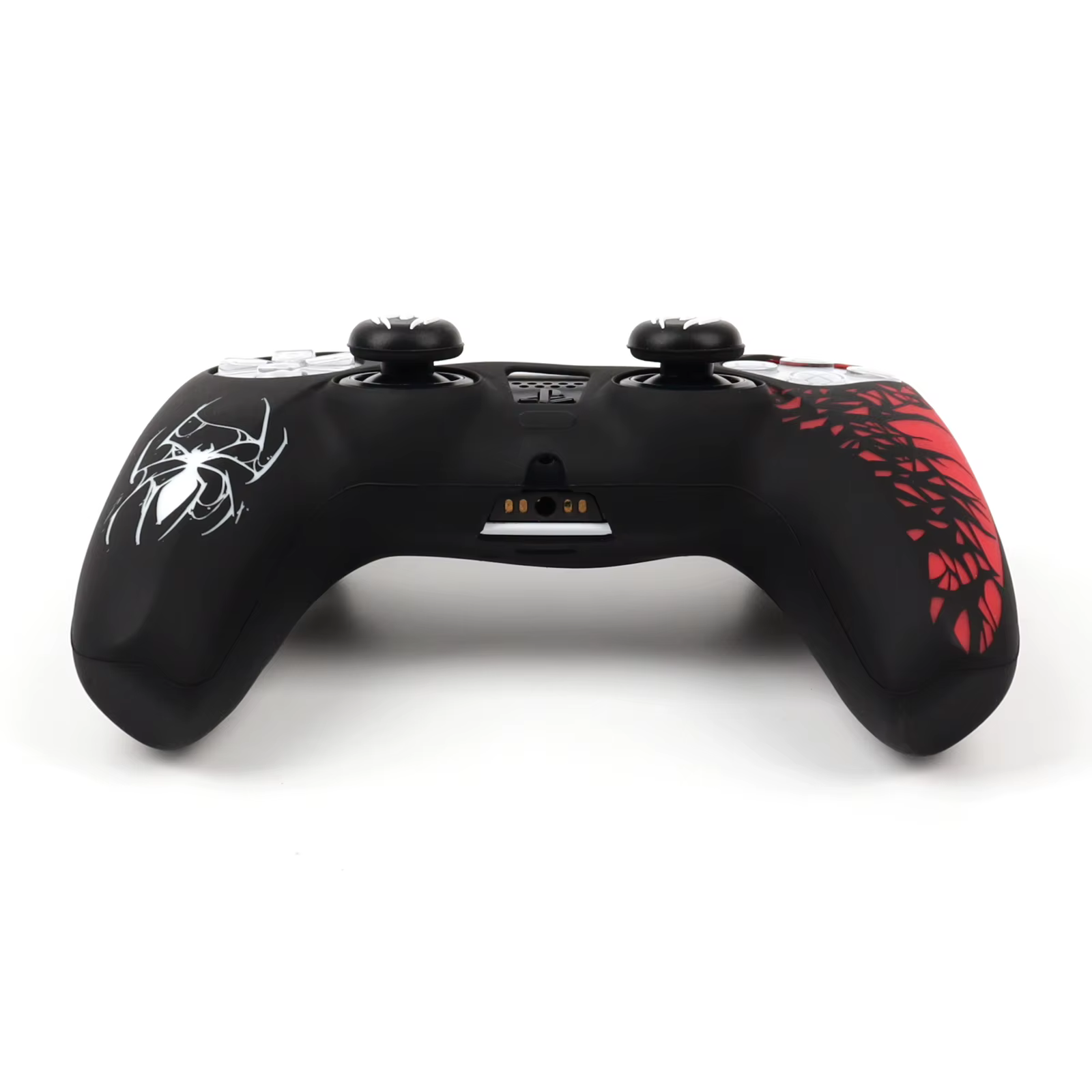 Pour étui de contrôleur PS5, housse en silicone souple 360 ° Protection complète, anti-poussière, anti-rayures, sans décoloration, avec capuchons de pouce