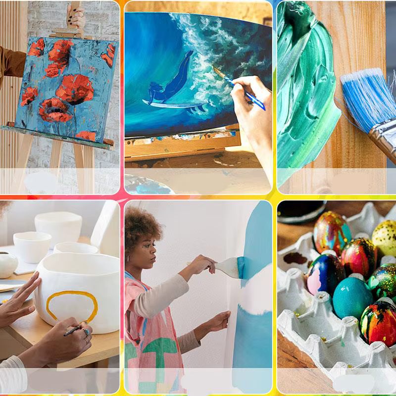 24 couleurs peinture acrylique