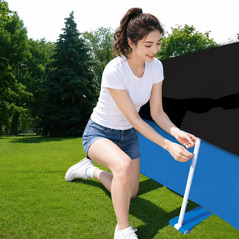 Bâche de piscine imperméable Comincia en PE, protection contre la poussière, la pluie, les UV et le soleil, bâche de protection pour piscine extérieure et jardin