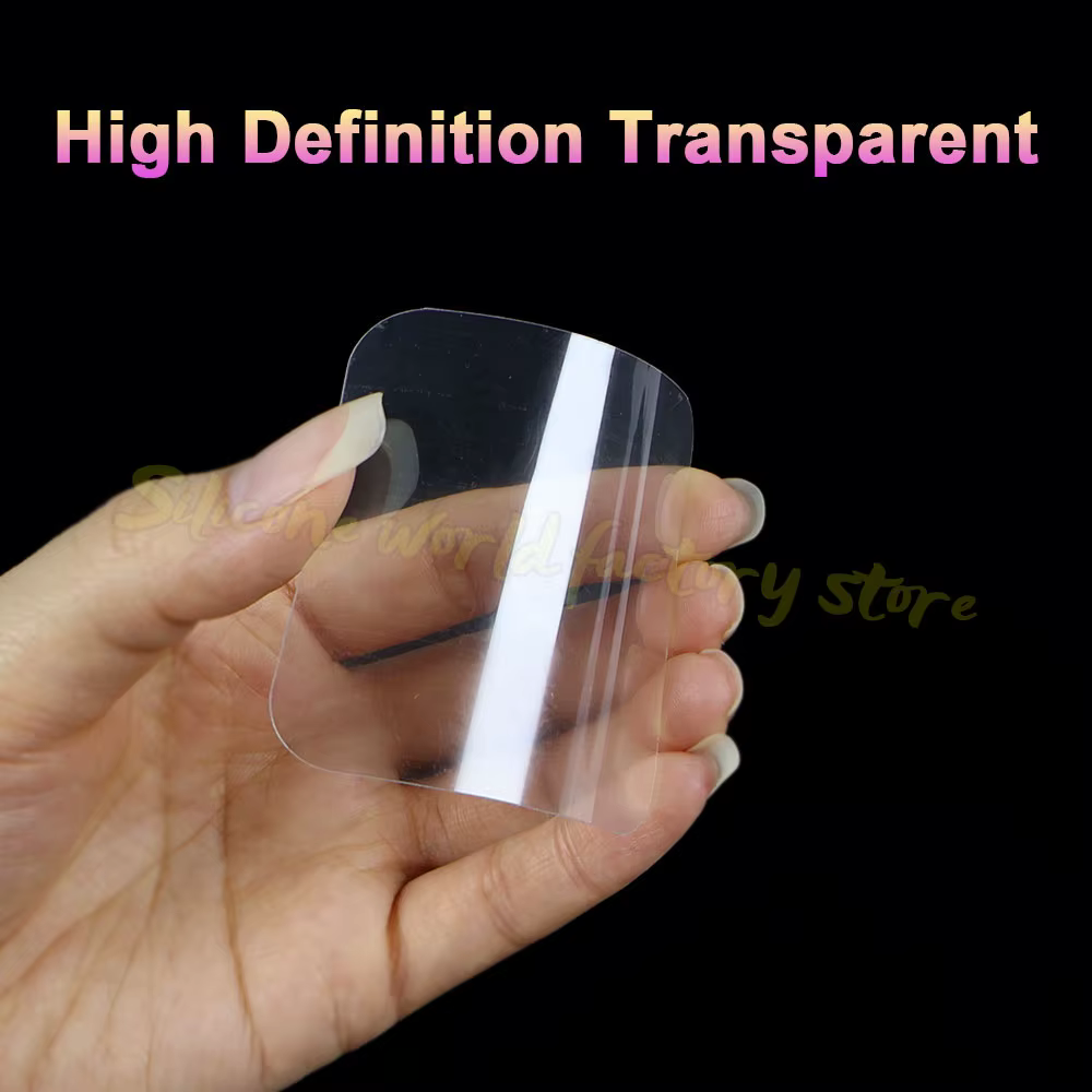 Ruban adhésif double face en silicone transparent