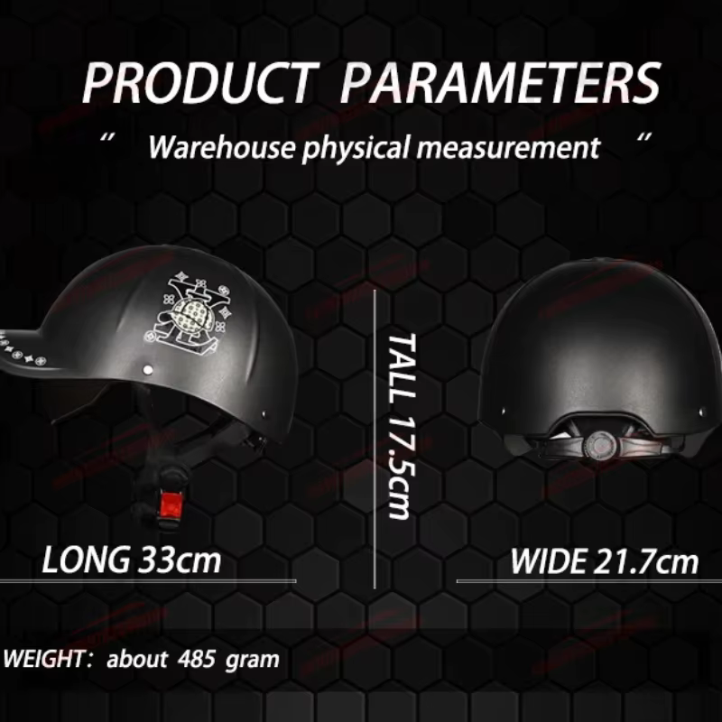 Nouveau casque de moto pour hommes et femmes, adapté à la protection solaire estivale, confortable et respirant, demi-casque