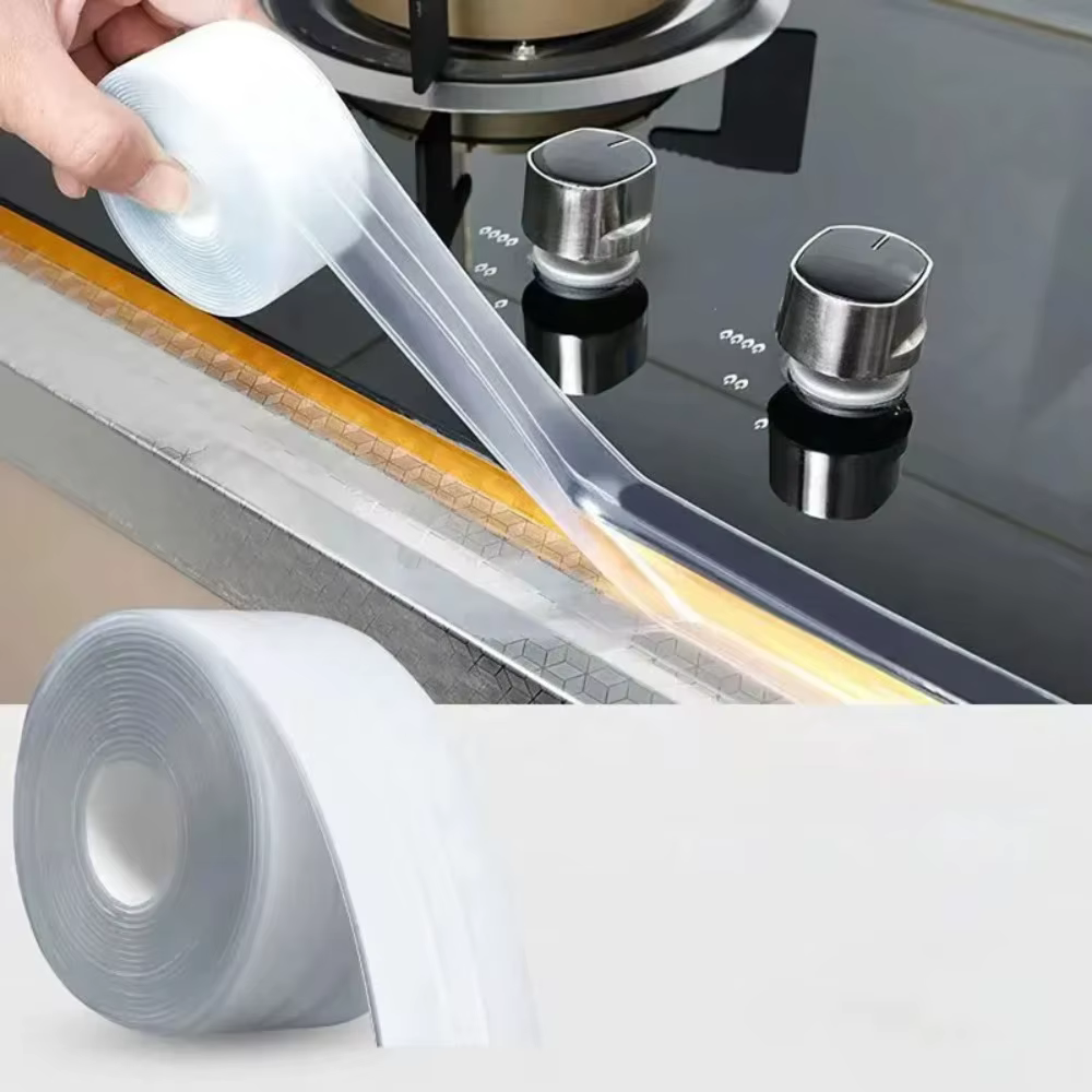 Ruban adhésif transparent imperméable pour cuisine et salle de bain