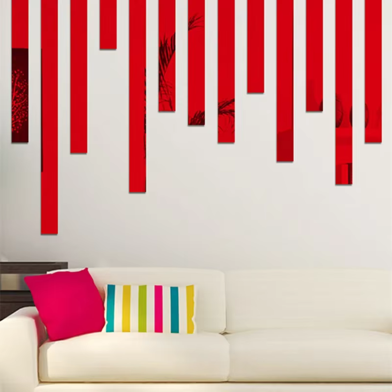 Bande décorative en acrylique pour miroir
