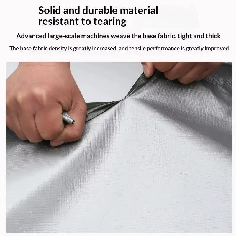Bâche en toile imperméable double couche épaissie, protection solaire anti-UV pour jardin, abri de jardin, toit de voiture