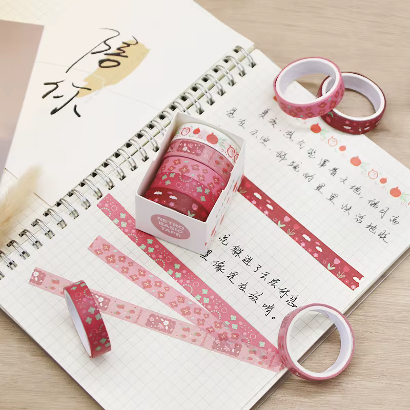 Ensemble de rubans Washi Kawaii pour scrapbooking