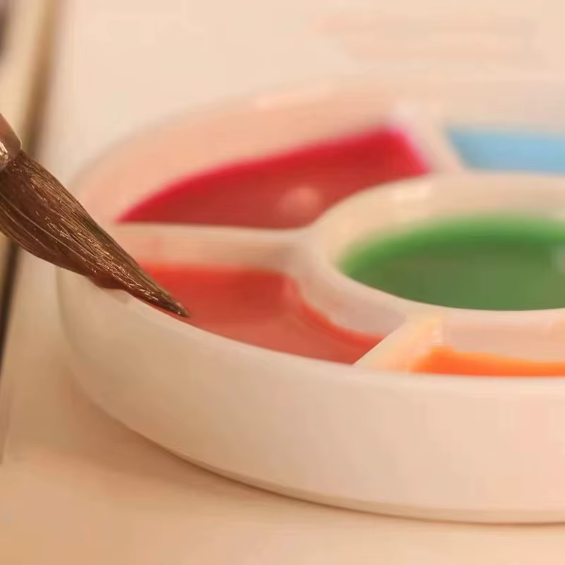 Palette de peinture en céramique