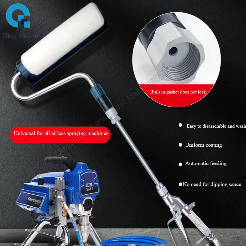 Brosse à rouleau électrique sans air pour peinture murale