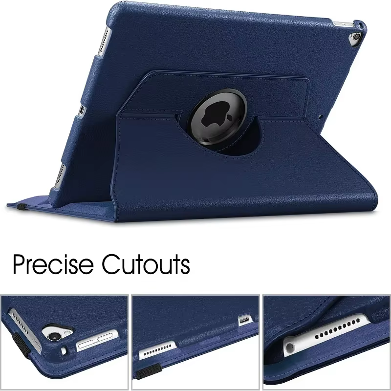 Étui pour Apple iPad Pro 12.9 2015/2017 360 couverture intelligente rotative iPad Air 13 2024 2025 12.9 "2018-22 coque de tablette Funda en cuir PU