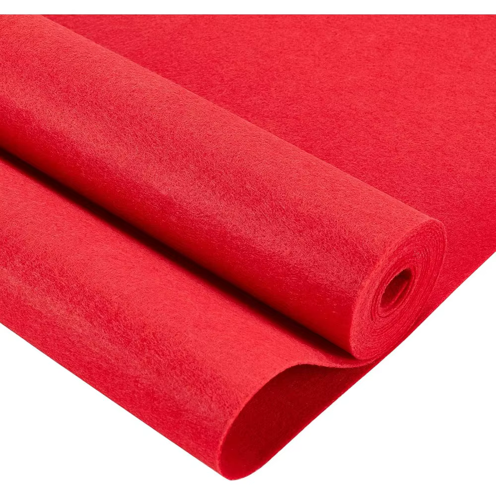 Feuille de tissu en feutre rouge de 10 pieds