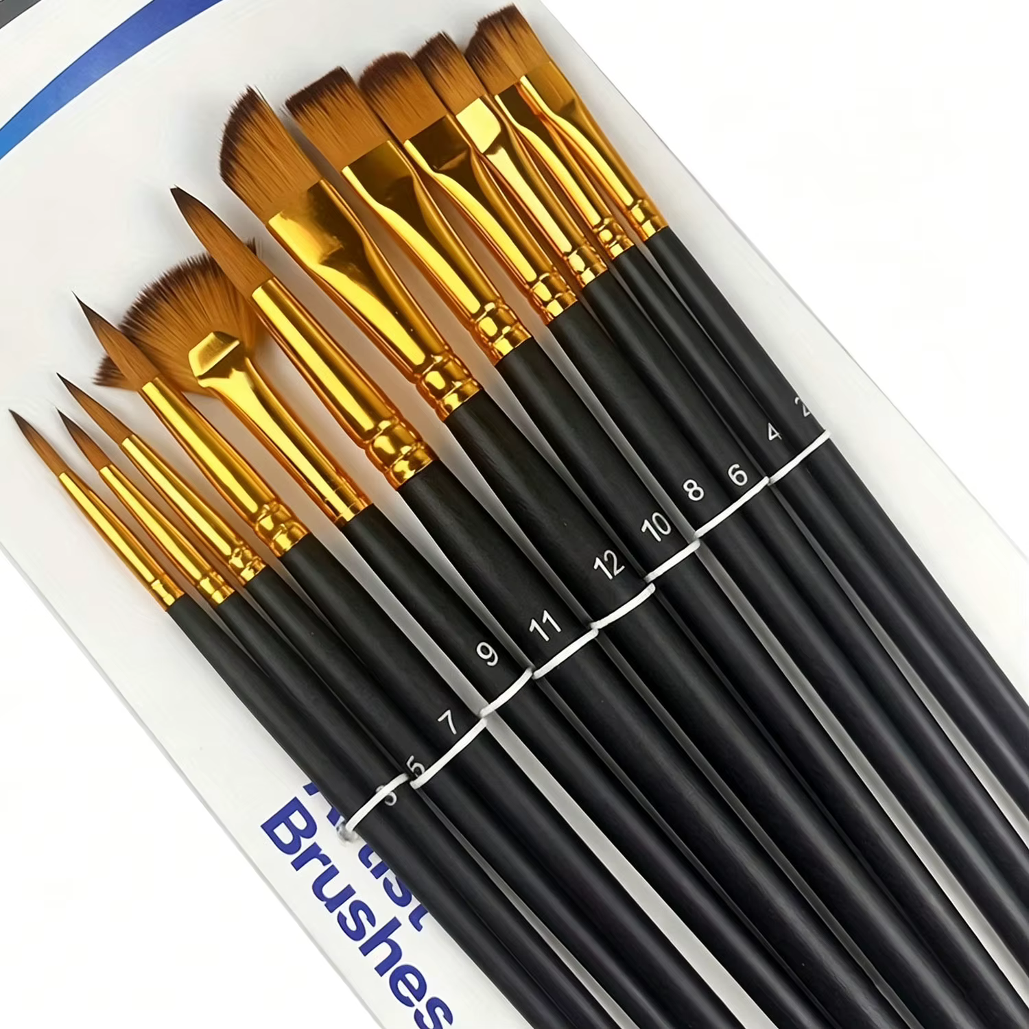 12/24 pièces pinceau de peinture d'artiste professionnel ensemble d'aquarelle