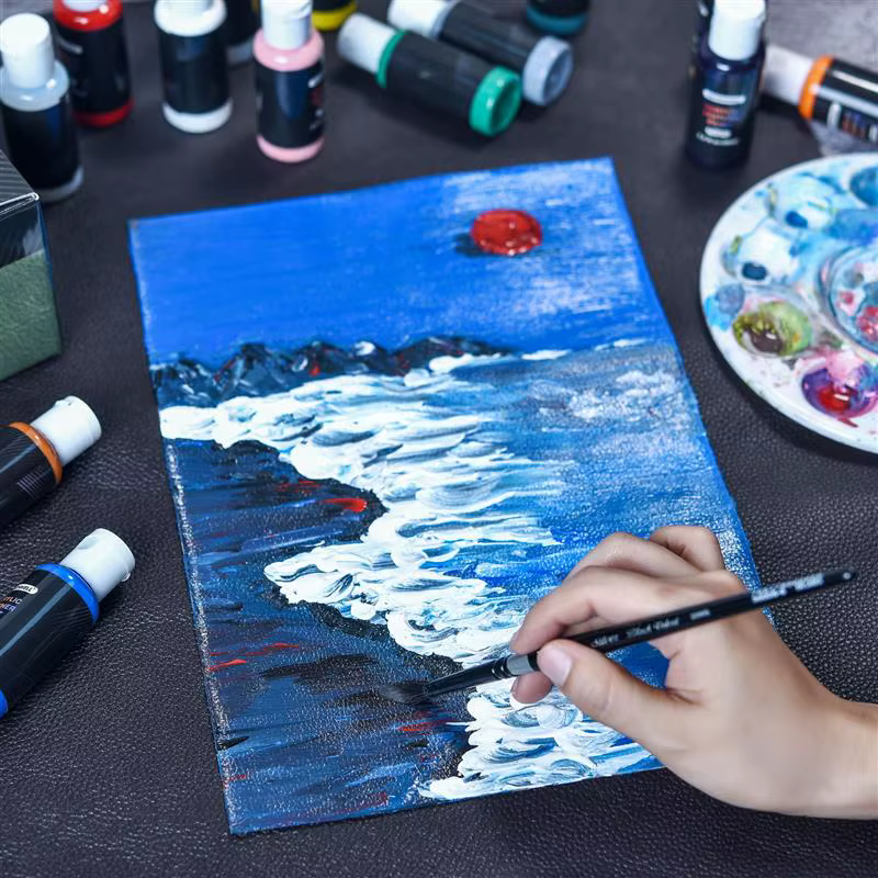 24 couleurs peinture acrylique