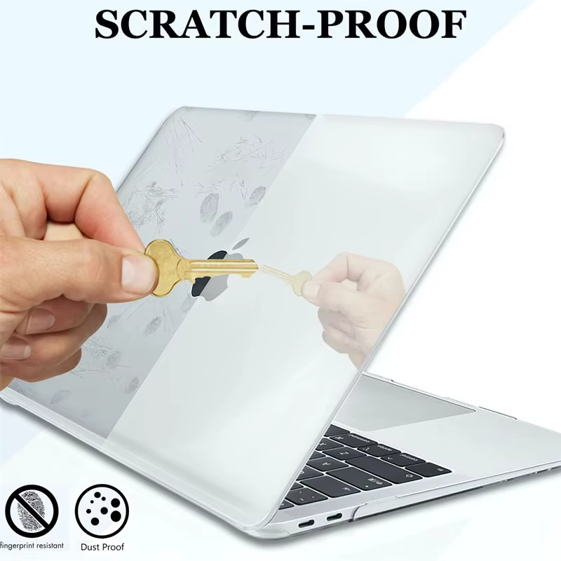 Étui transparent pour ordinateur portable Macbook Air 13.6 M4 15 M3, coque rigide pour Mac Book Neo 2026 Pro 13 M1 M2 14 16, accessoires