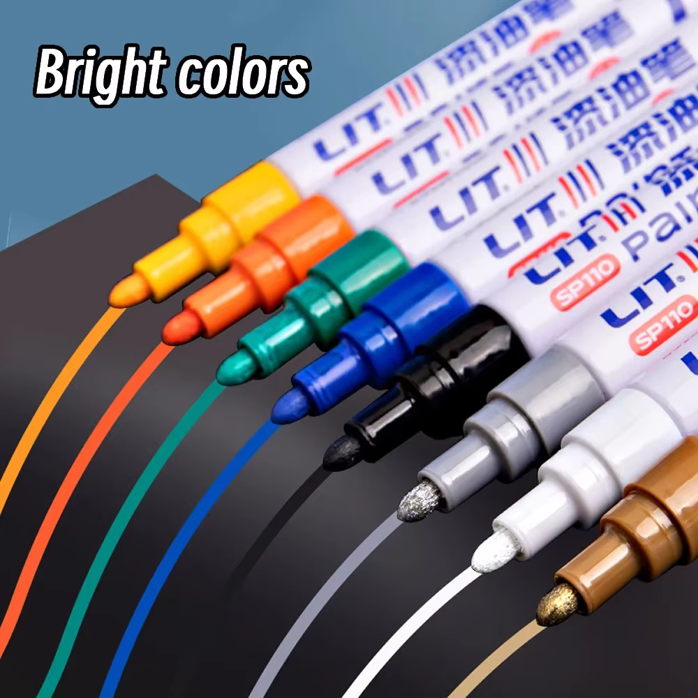 Marqueur de peinture Permanent coloré 3mm 10p