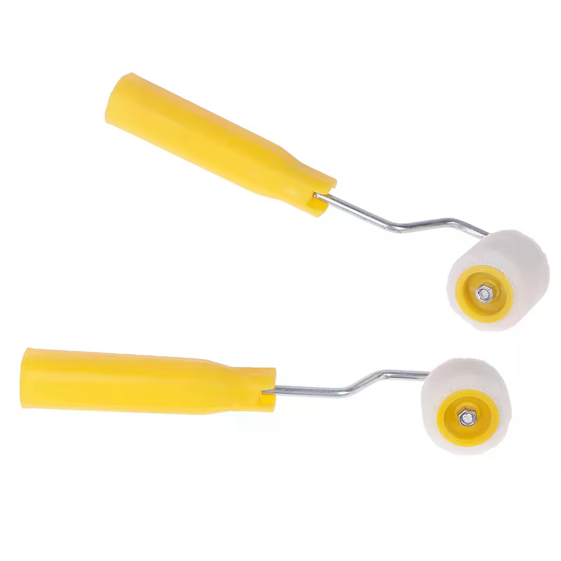 Mini rouleaux de peinture pour portes et plafonds, pinceaux en laine, Extra petits, pour retouche, bord de garniture, rouleau pour réparation murale