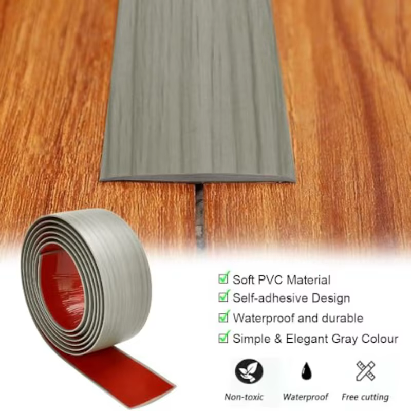 1 rouleau de bande de transition pour sol en PVC - auto-adhésive