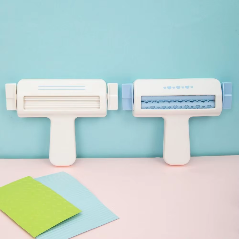 Machine à gaufrer le papier grande taille, pour le gaufrage de rouleaux de papier cadeau, le papier d'emballage, le papier artisanal et le scrapbooking, avec fonction de gainage et de découpe, pour un