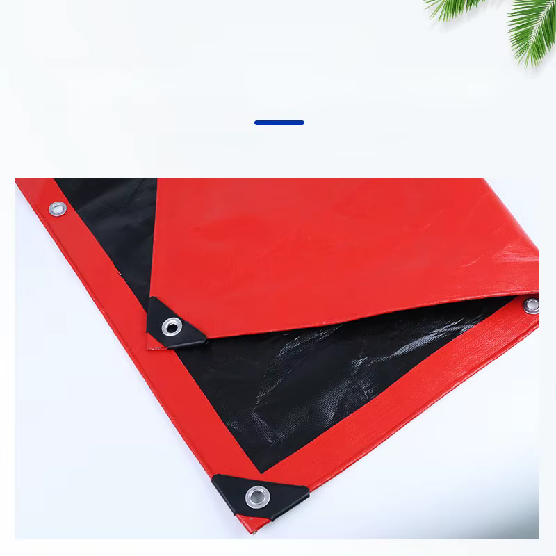 Bâche en toile rouge épaissie 220g