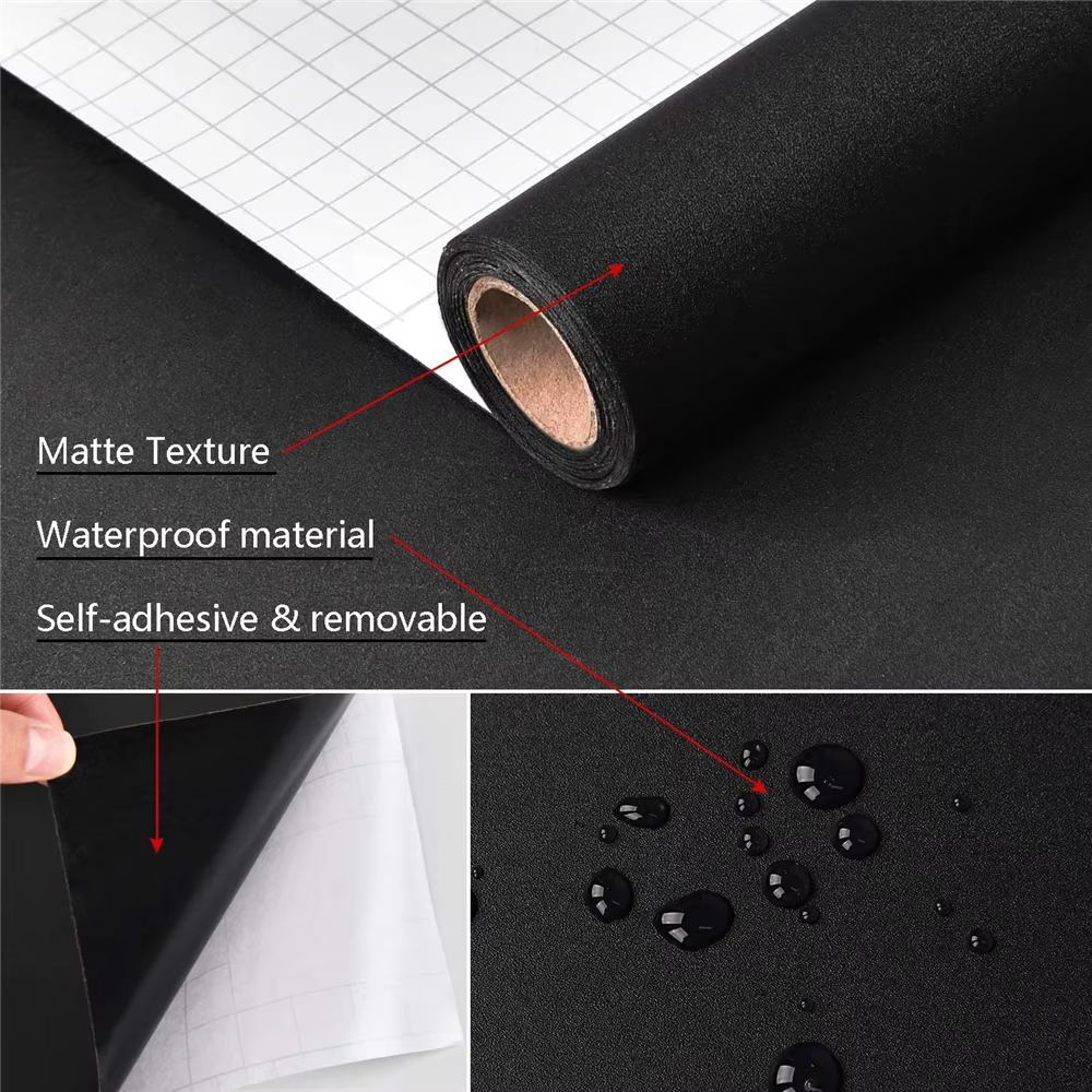 Papier peint auto-adhésif mat imperméable de 55cm de largeur