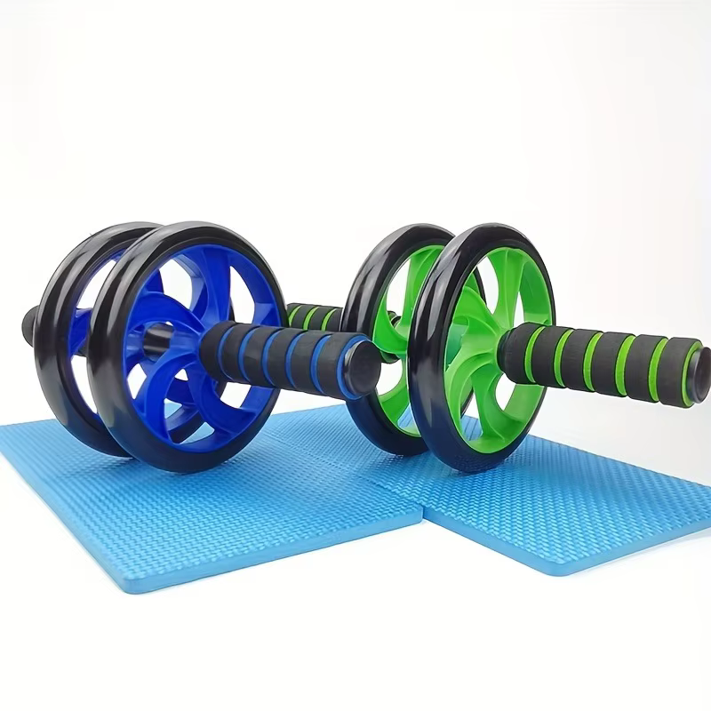 Roulette abdominale à double roue coordonnante, entraînement à domicile, fitness, entraîneur musculaire, gym