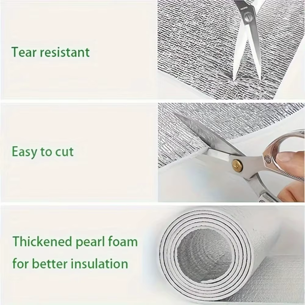 Rouleau d'isolation en aluminium réfléchissant double face extra long de 500 cm