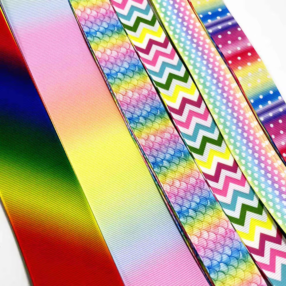 Ruban gros-grain arc-en-ciel de 5 mètres