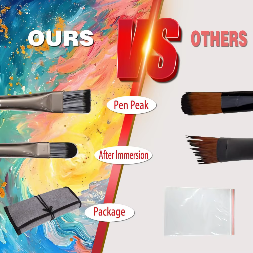 Ensemble de pinceaux de peinture professionnels