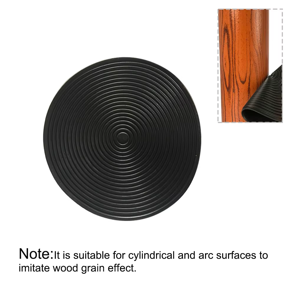 Ensemble d'outils de grain de bois en caoutchouc