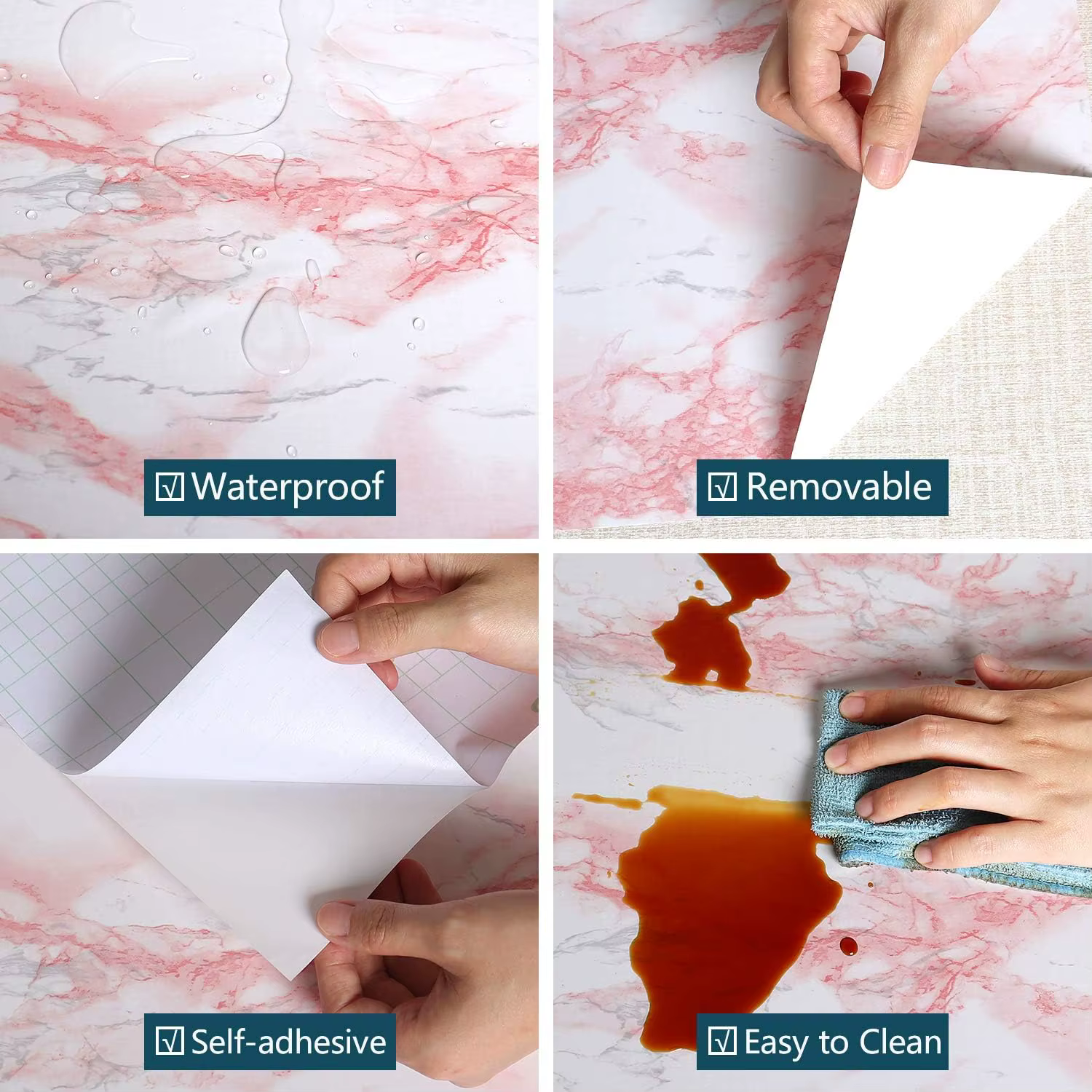 Rouleau de papier peint adhésif de 5 mètres