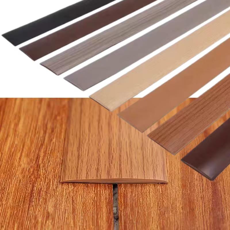 Bande de Transition de sol en Grain de bois PVC