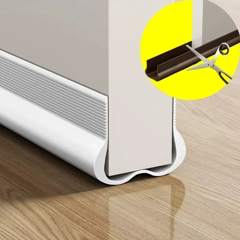 Bande d'étanchéité souple en PVC pour bas de porte