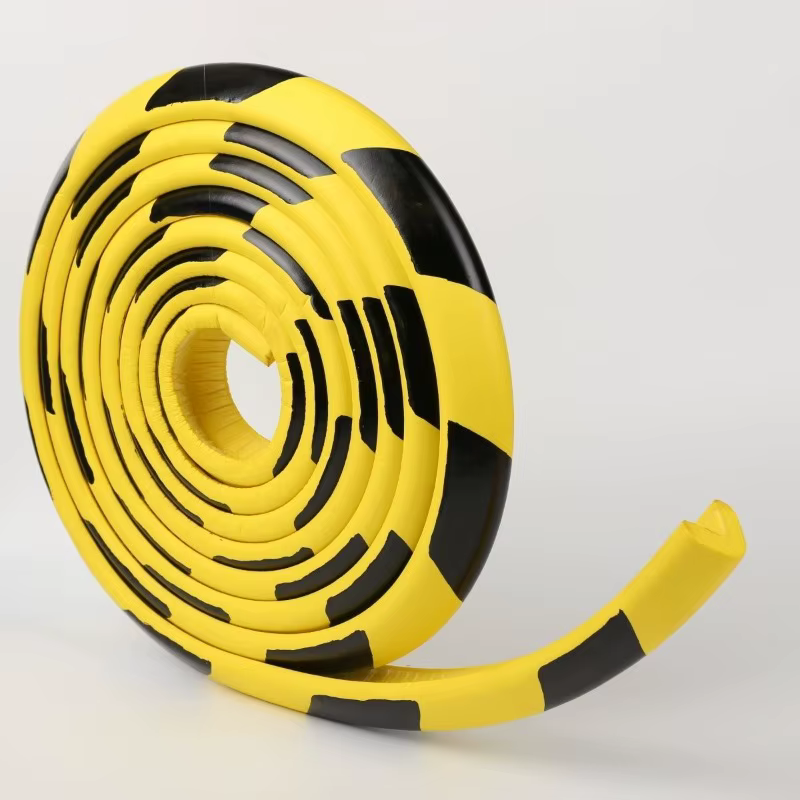 Bandes de Protection murale de pilier de Garage, 5M, avertissement de sécurité pour Parking, coin de porte de voiture, autocollants de Protection Anti-Collision