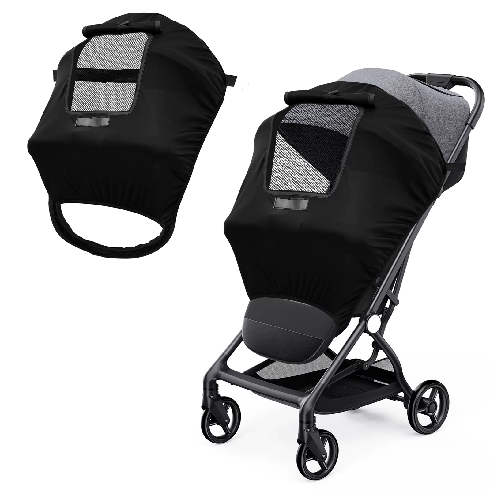 Pare-soleil universel pour poussette de bébé, Protection UV, couverture d'auvent, imperméable et respirante, accessoires de Protection solaire pour poussette