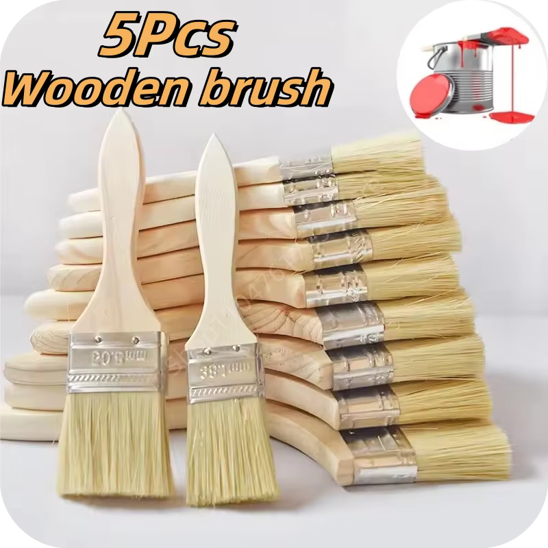 Pinceau à peinture avec manche en bois