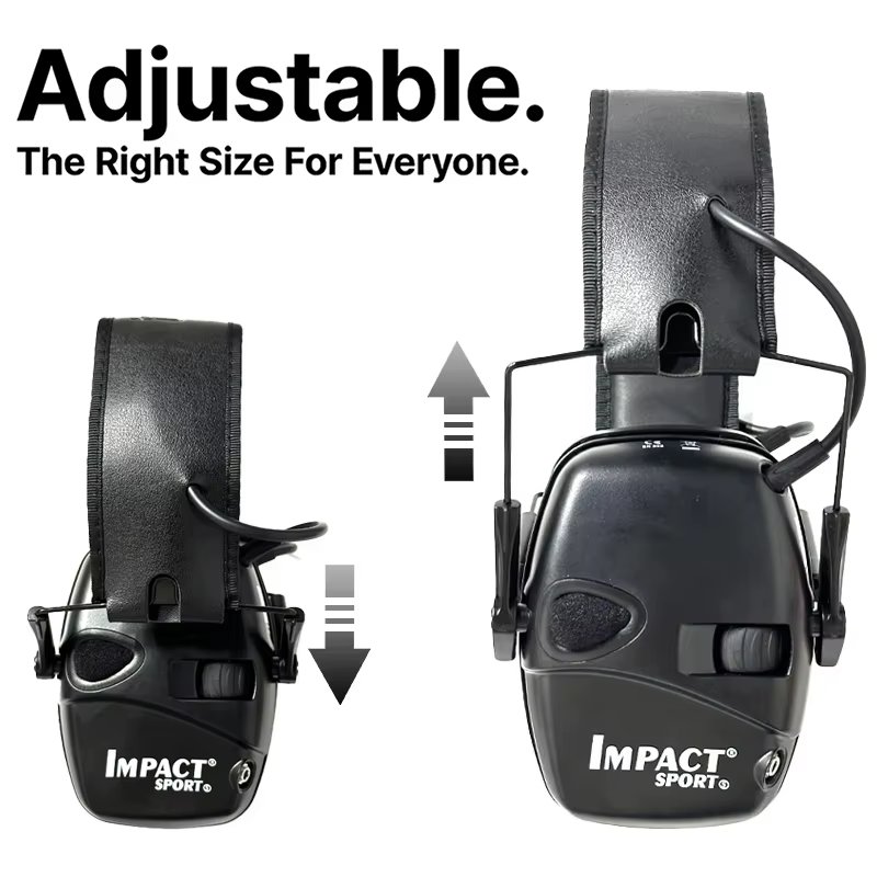 Casque de protection auditive électronique tactique pour la chasse avec étui, réduction du bruit, casque de tir